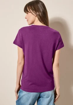 Shirt met structuur en knopen