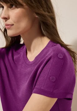 Shirt met structuur en knopen