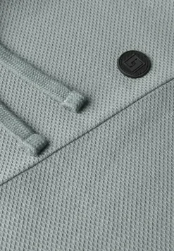 Shirt met structuur en trechtervormige hals