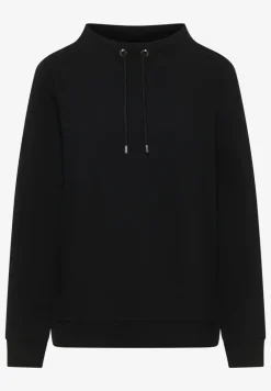 Shirt met structuur en trechtervormige hals