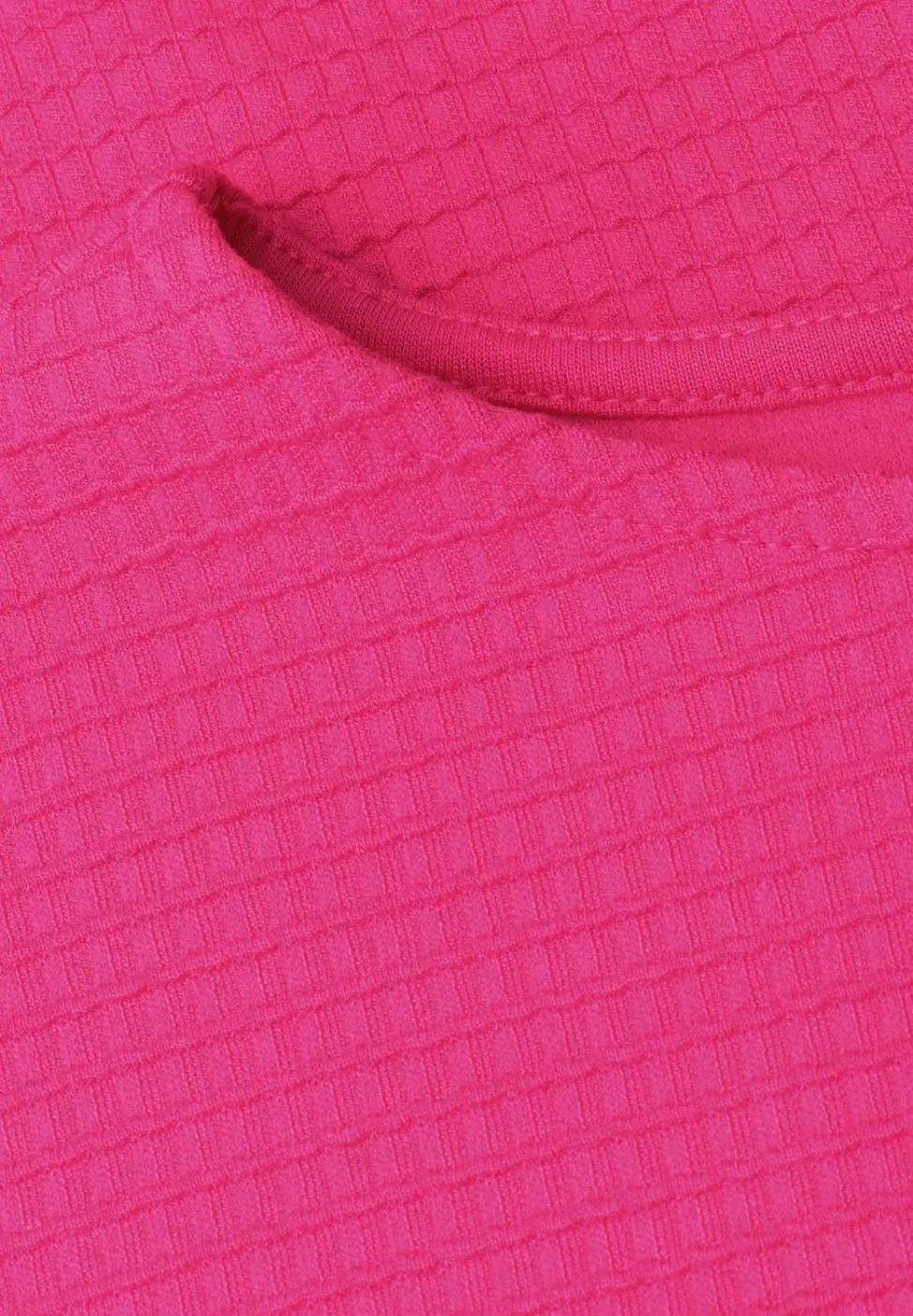 Shirt met structuur in effen kleur