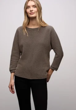 Shirt met structuur, tweekleurig