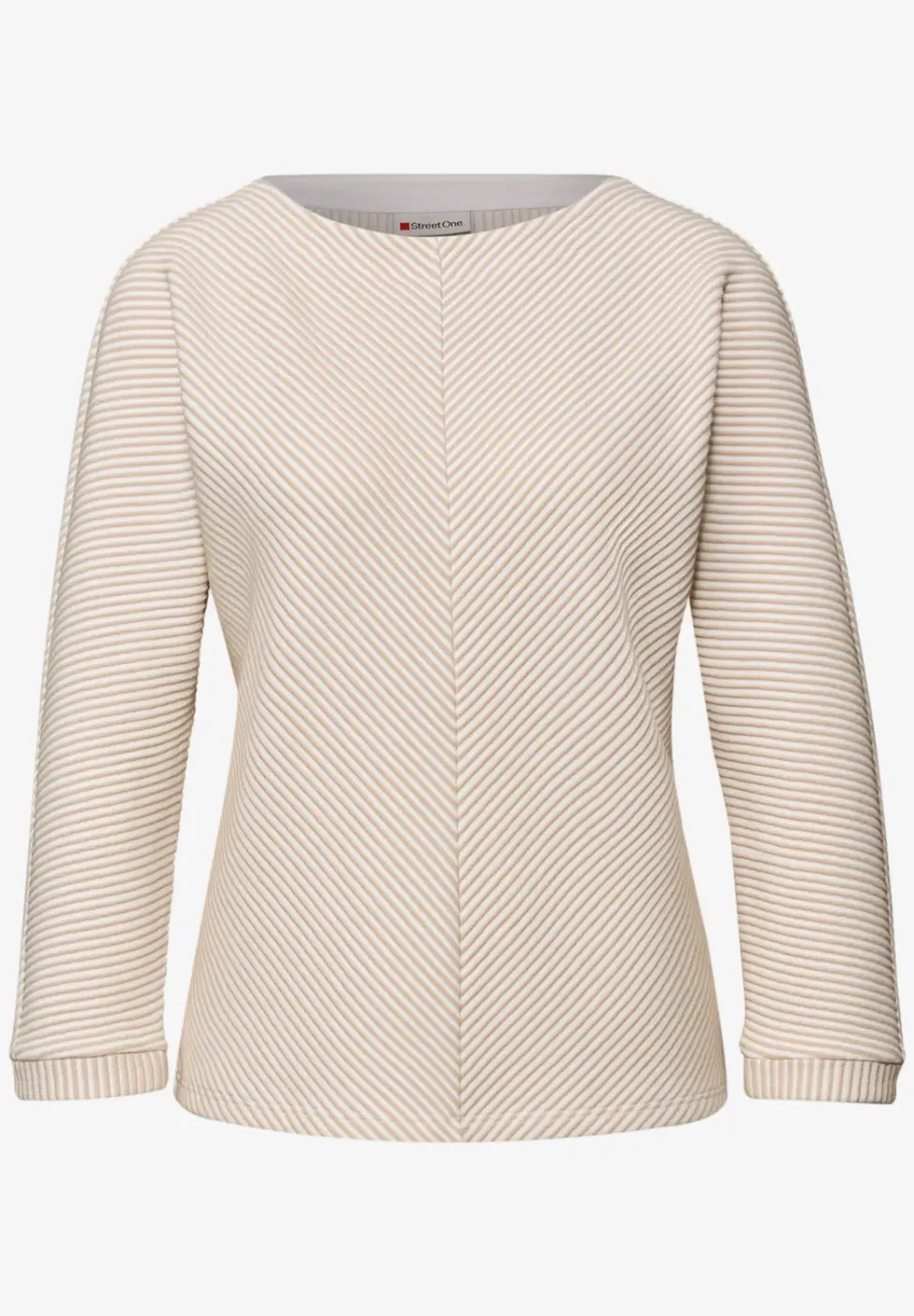 Shirt met structuur, tweekleurig