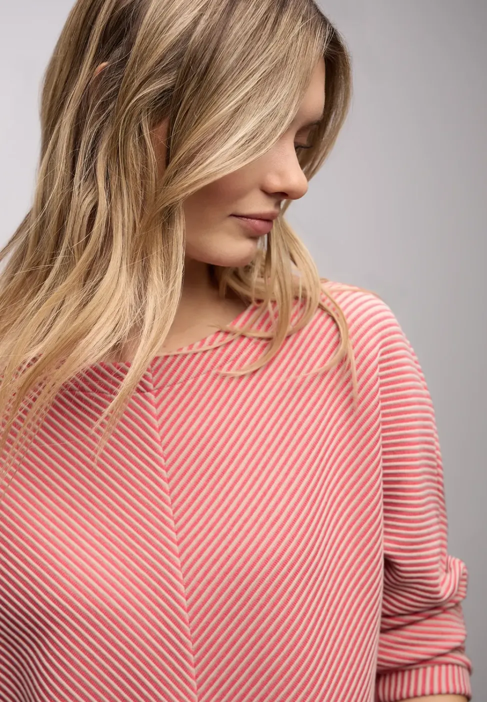 Shirt met structuur, tweekleurig