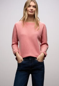 Shirt met structuur, tweekleurig
