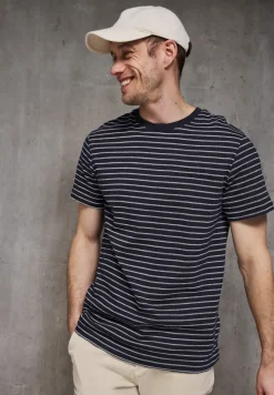 Shirt met structuurstrepen