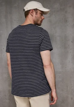 Shirt met structuurstrepen