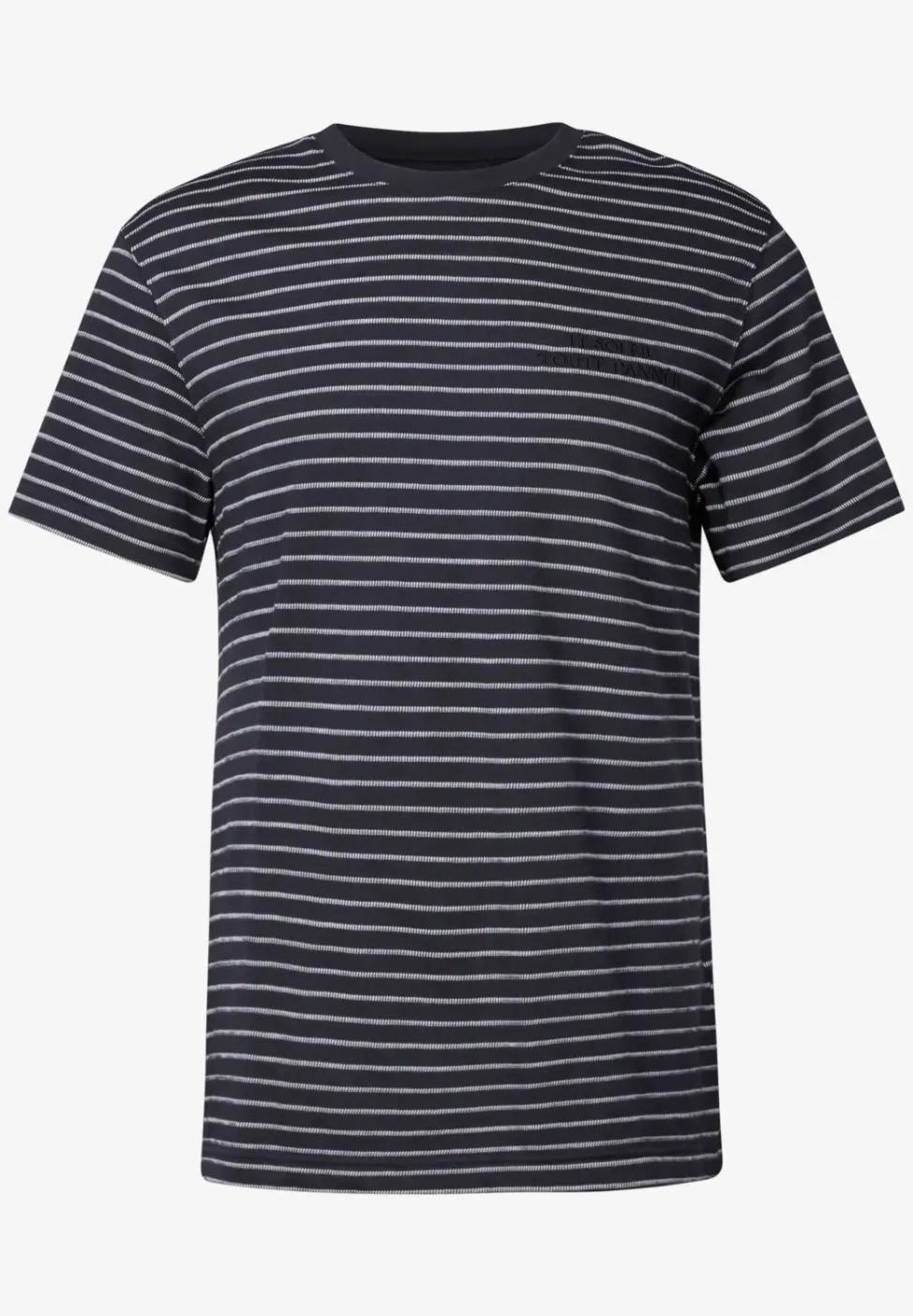 Shirt met structuurstrepen