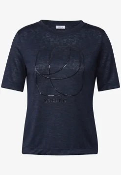 Shirt met ton-sur-ton print