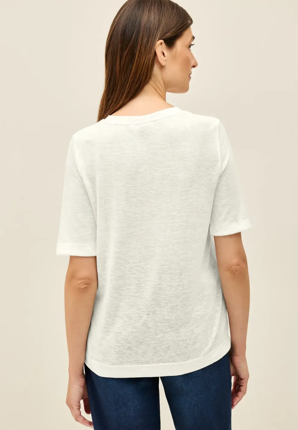 Shirt met ton-sur-ton print