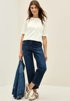 Shirt met ton-sur-ton print