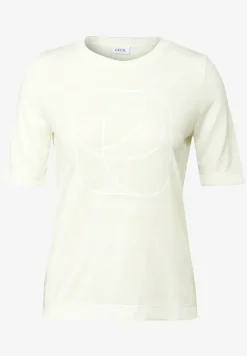 Shirt met ton-sur-ton print