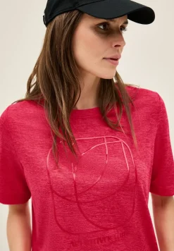 Shirt met ton-sur-ton print