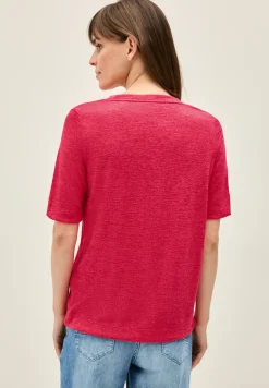Shirt met ton-sur-ton print