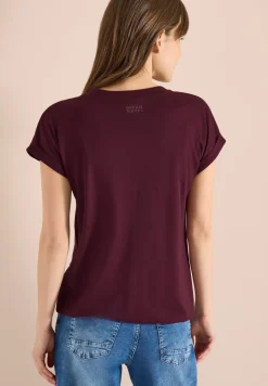 Shirt met tuniek en split aan de hals