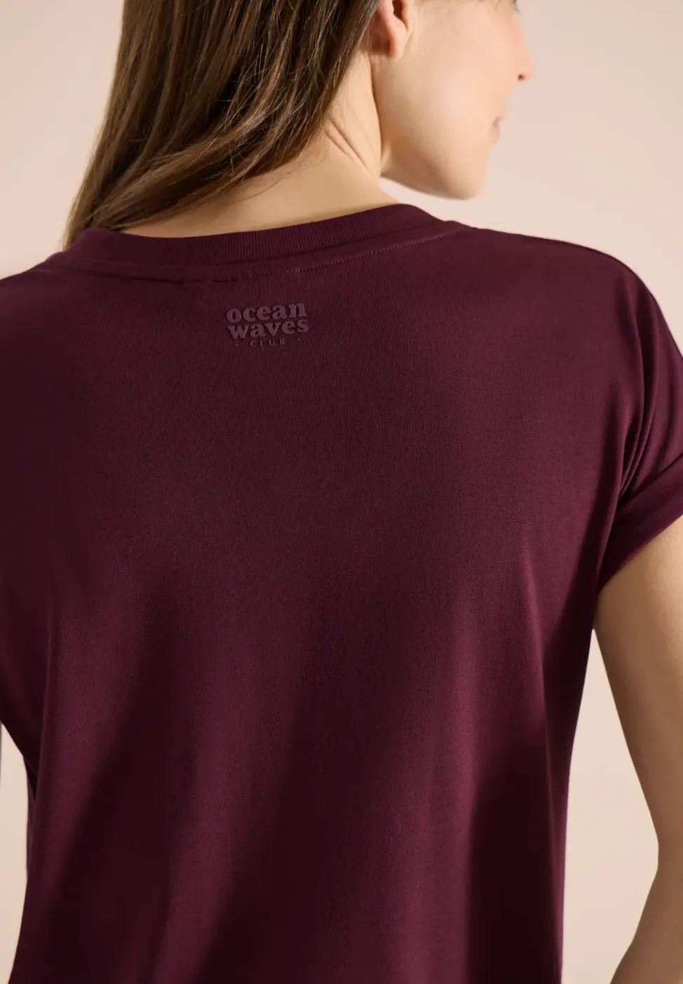 Shirt met tuniek en split aan de hals
