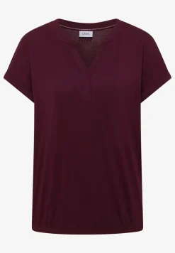 Shirt met tuniek en split aan de hals