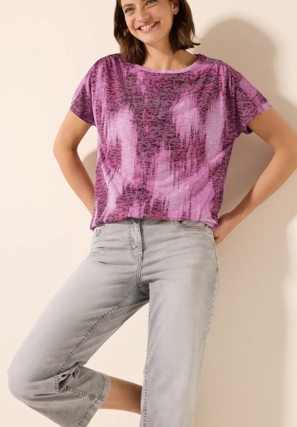Shirt met uitbranding