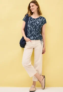 Shirt met uitgesneden details
