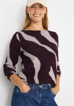 Shirt met verengaren patroon