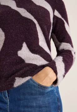 Shirt met verengaren patroon