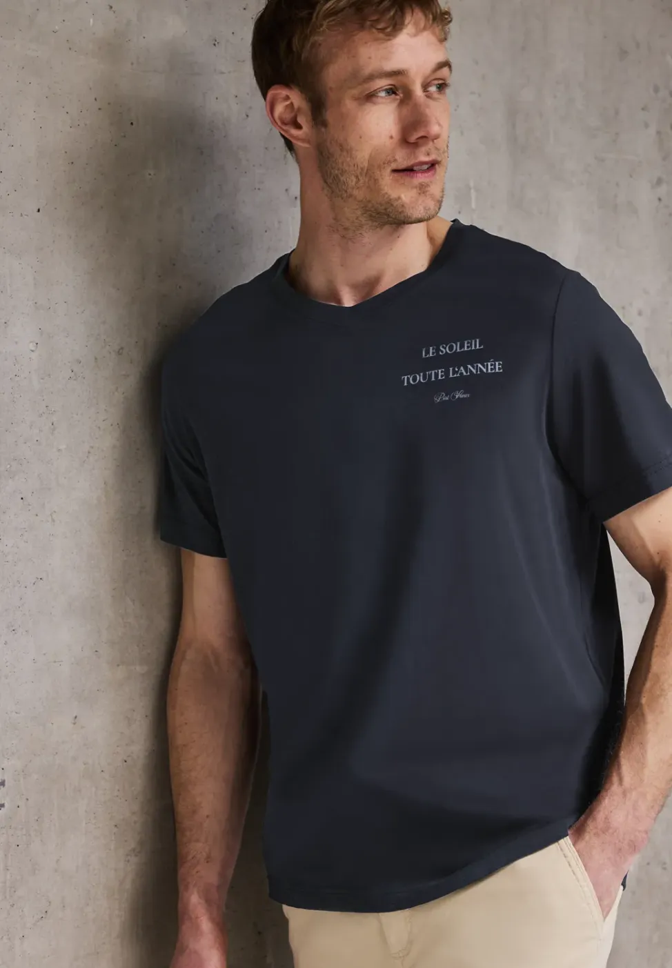 Shirt met V-hals