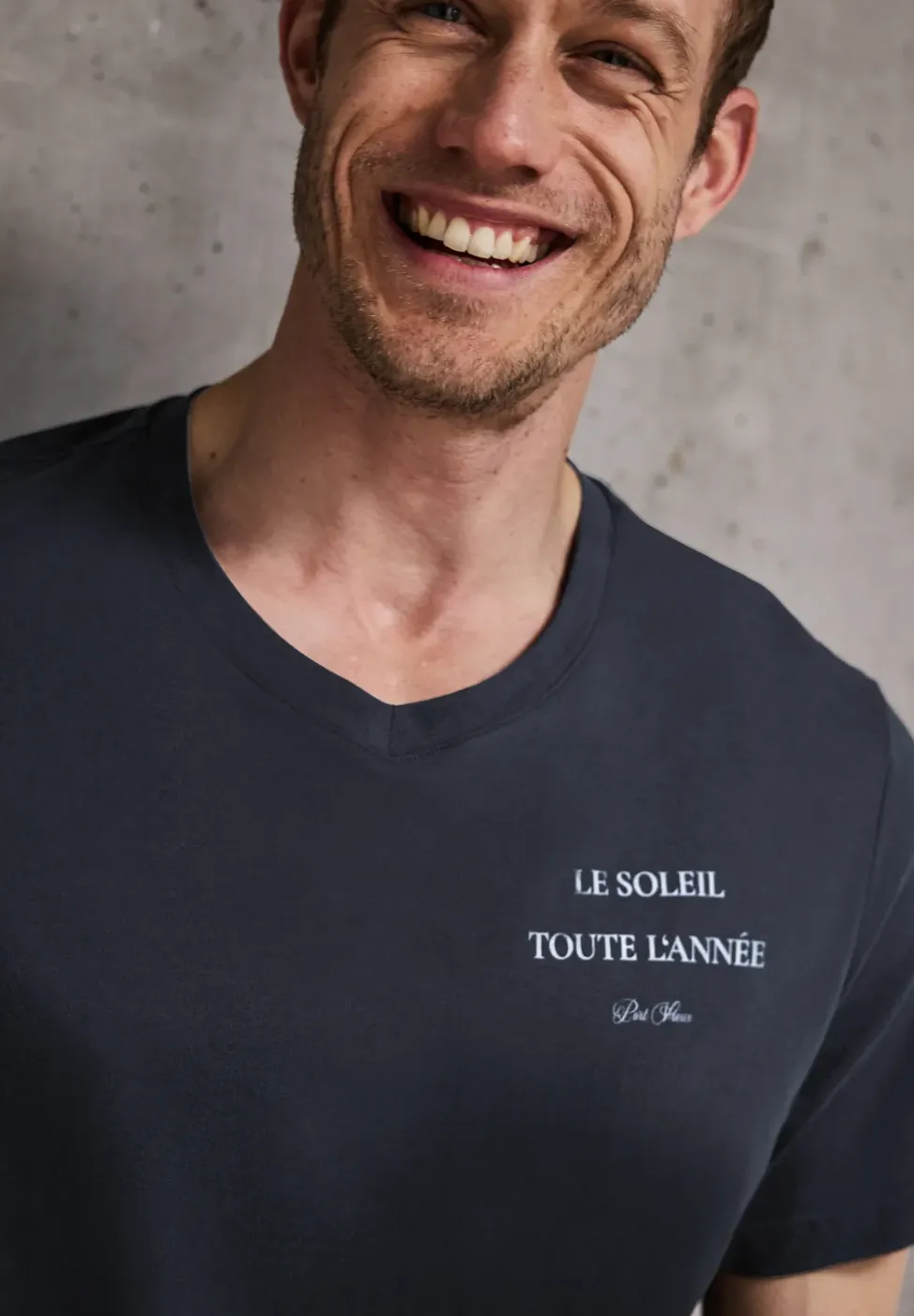 Shirt met V-hals