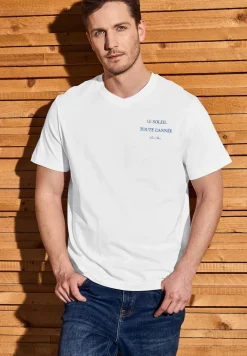 Shirt met V-hals