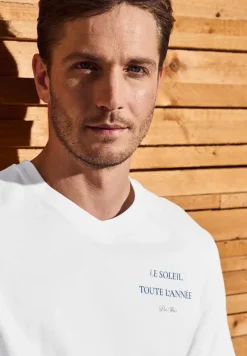 Shirt met V-hals
