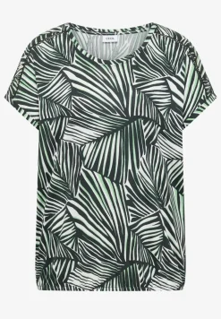 Shirt met V-hals en kanten detail