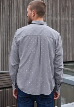 Shirt met visgraatmotief
