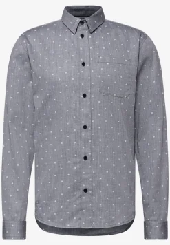 Shirt met visgraatmotief