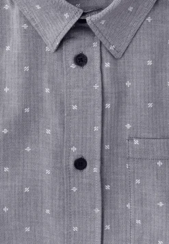 Shirt met visgraatmotief