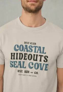 Shirt van katoen met tekst