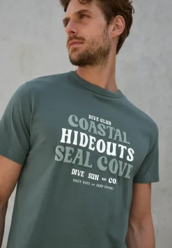 Shirt van katoen met tekst