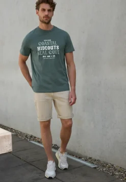 Shirt van katoen met tekst