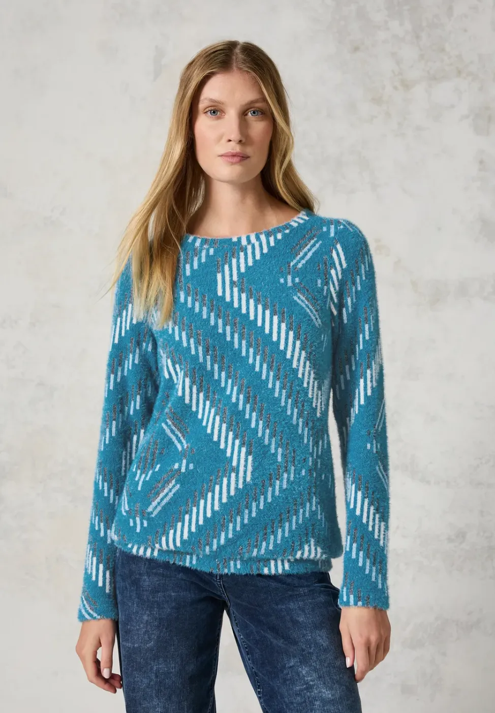 Shirt van verengaren met patroon
