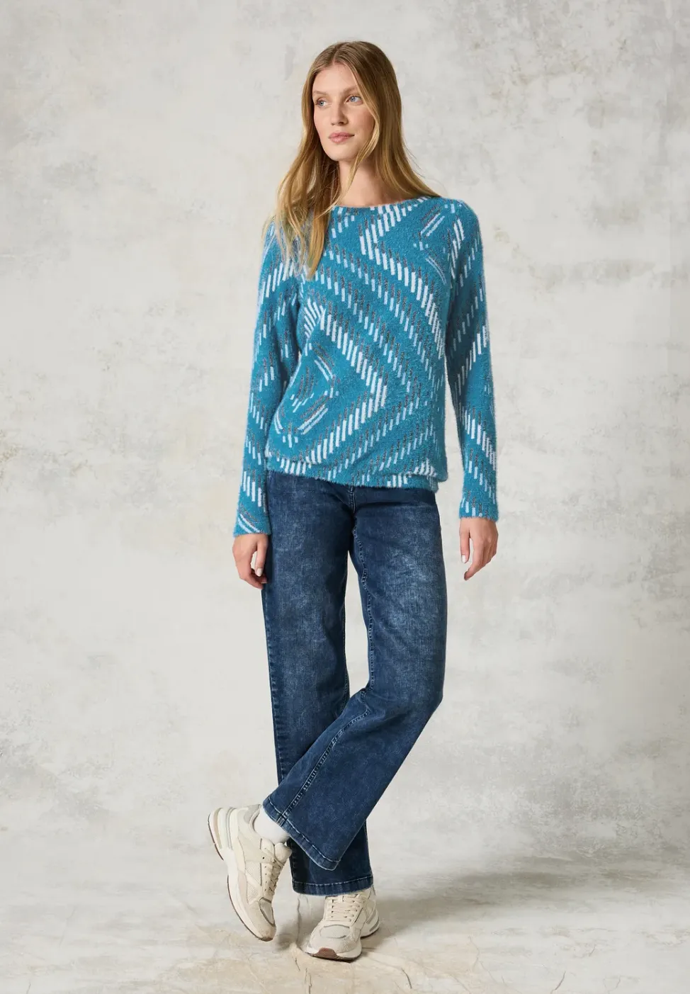 Shirt van verengaren met patroon