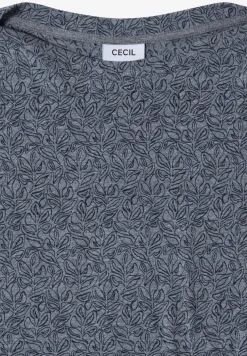 Shirt in burnout look met boothals