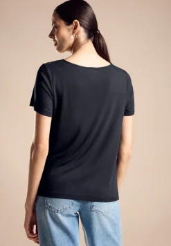 Shirt in cupro materiaalmix