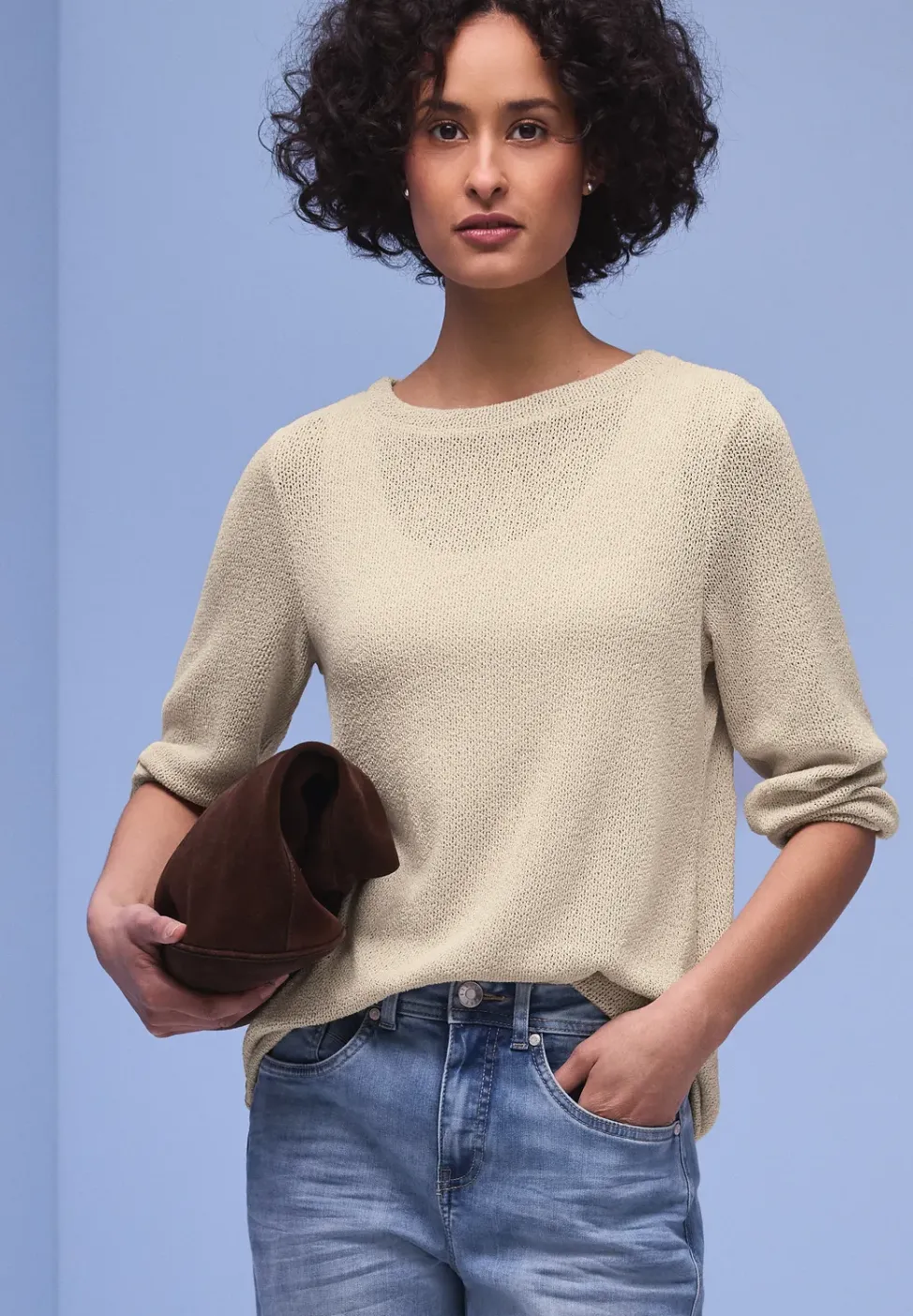 Shirt in effen kleur