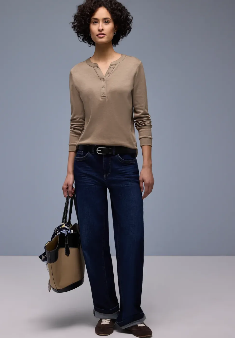 Shirt in effen kleur