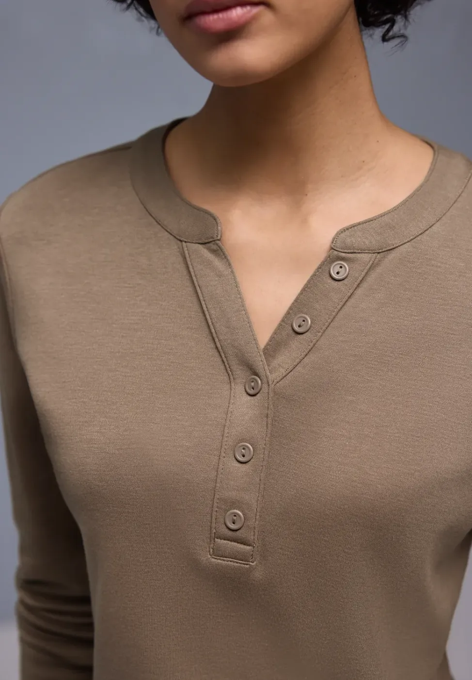 Shirt in effen kleur