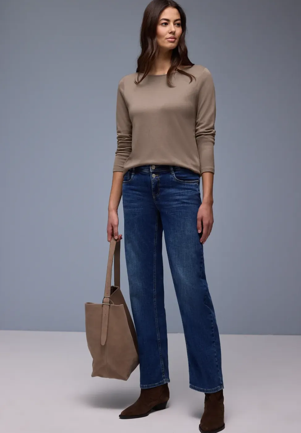 Shirt in effen kleur