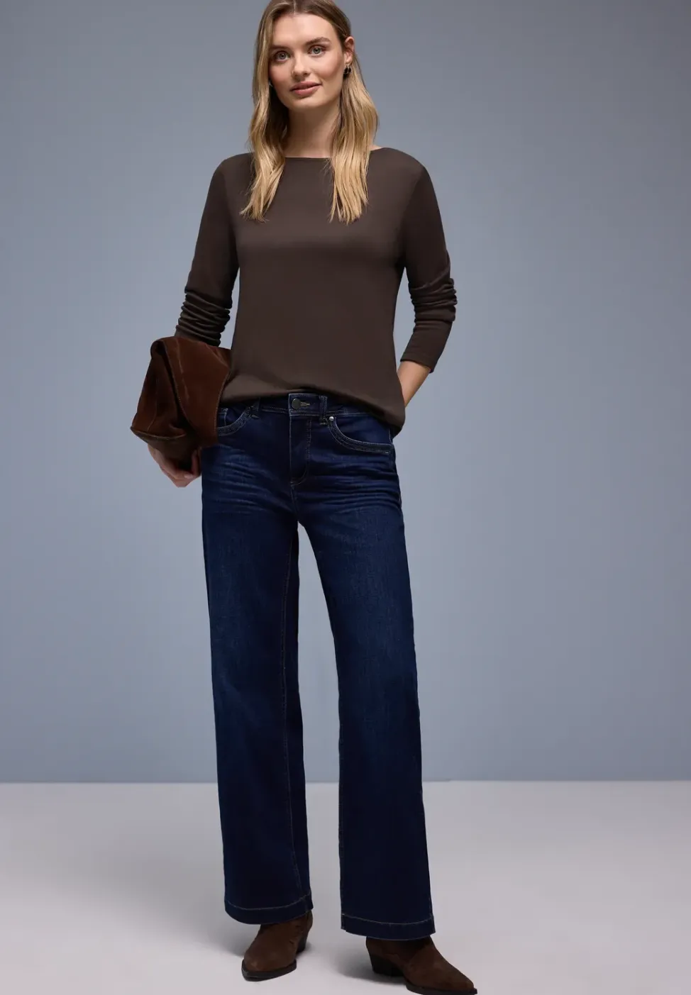 Shirt in effen kleur