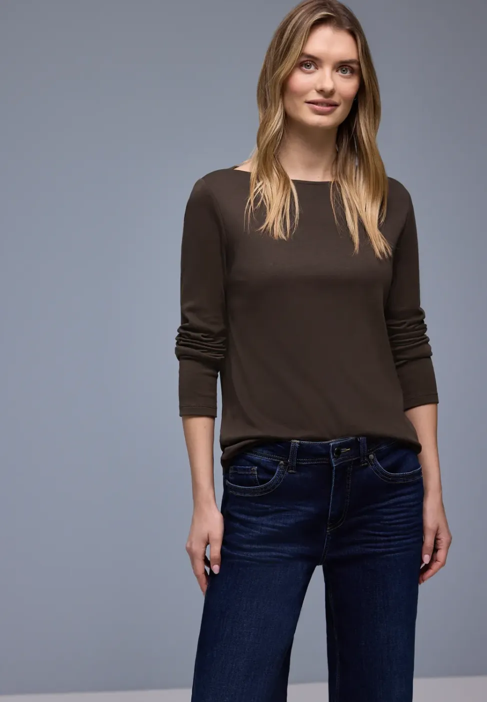 Shirt in effen kleur