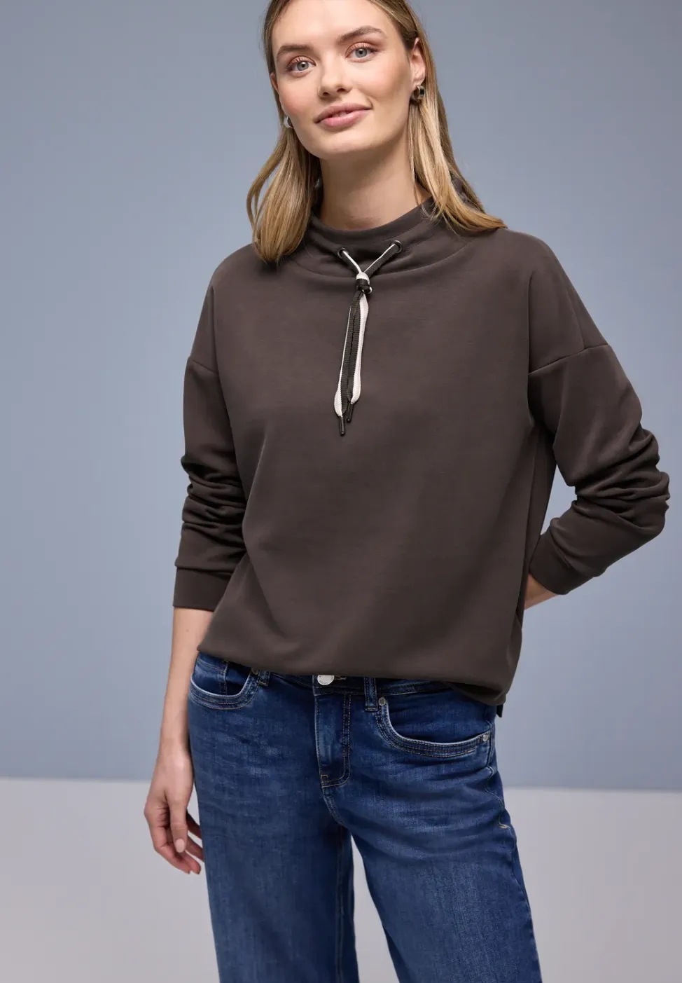 Shirt in effen kleur