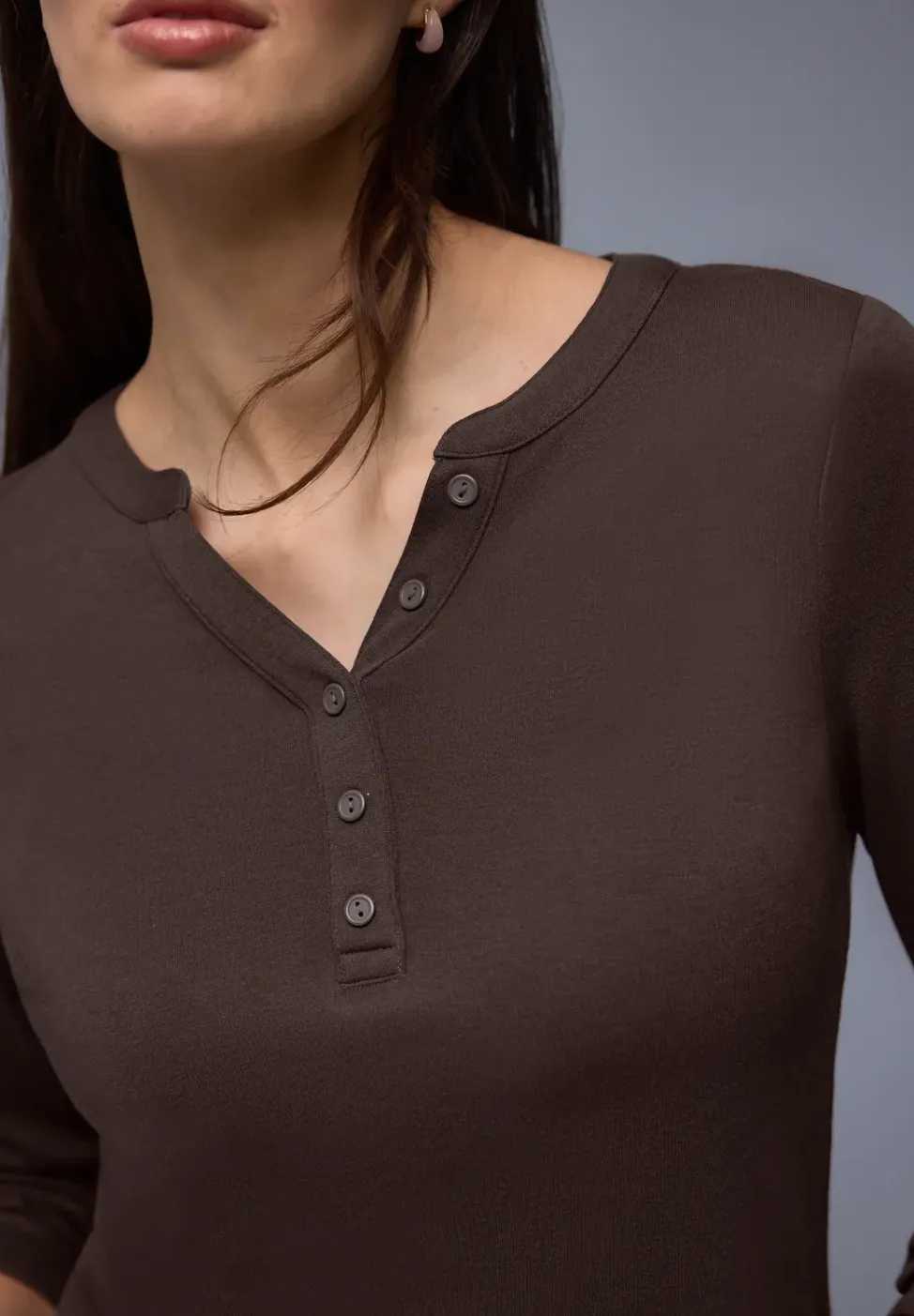 Shirt in effen kleur