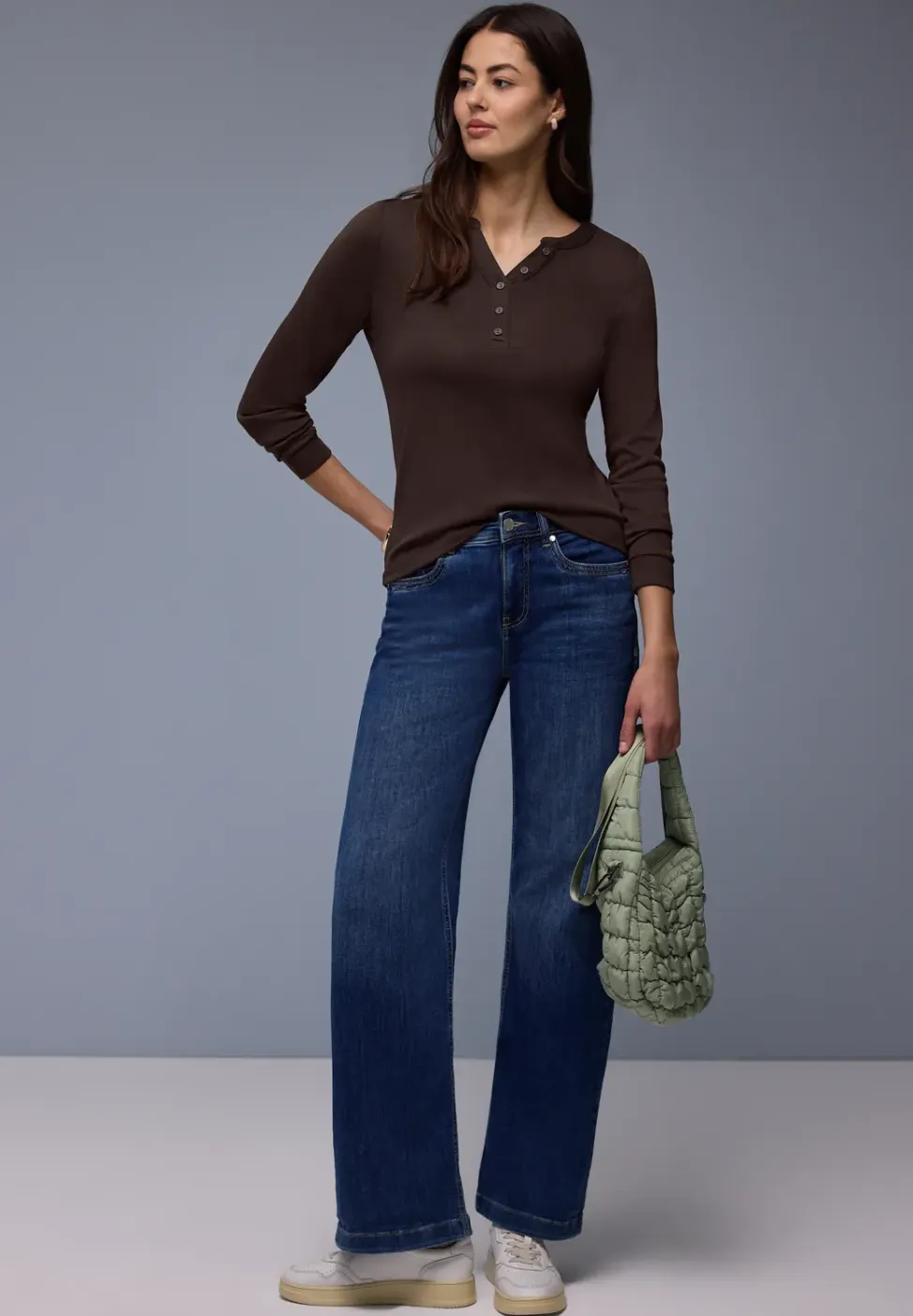 Shirt in effen kleur