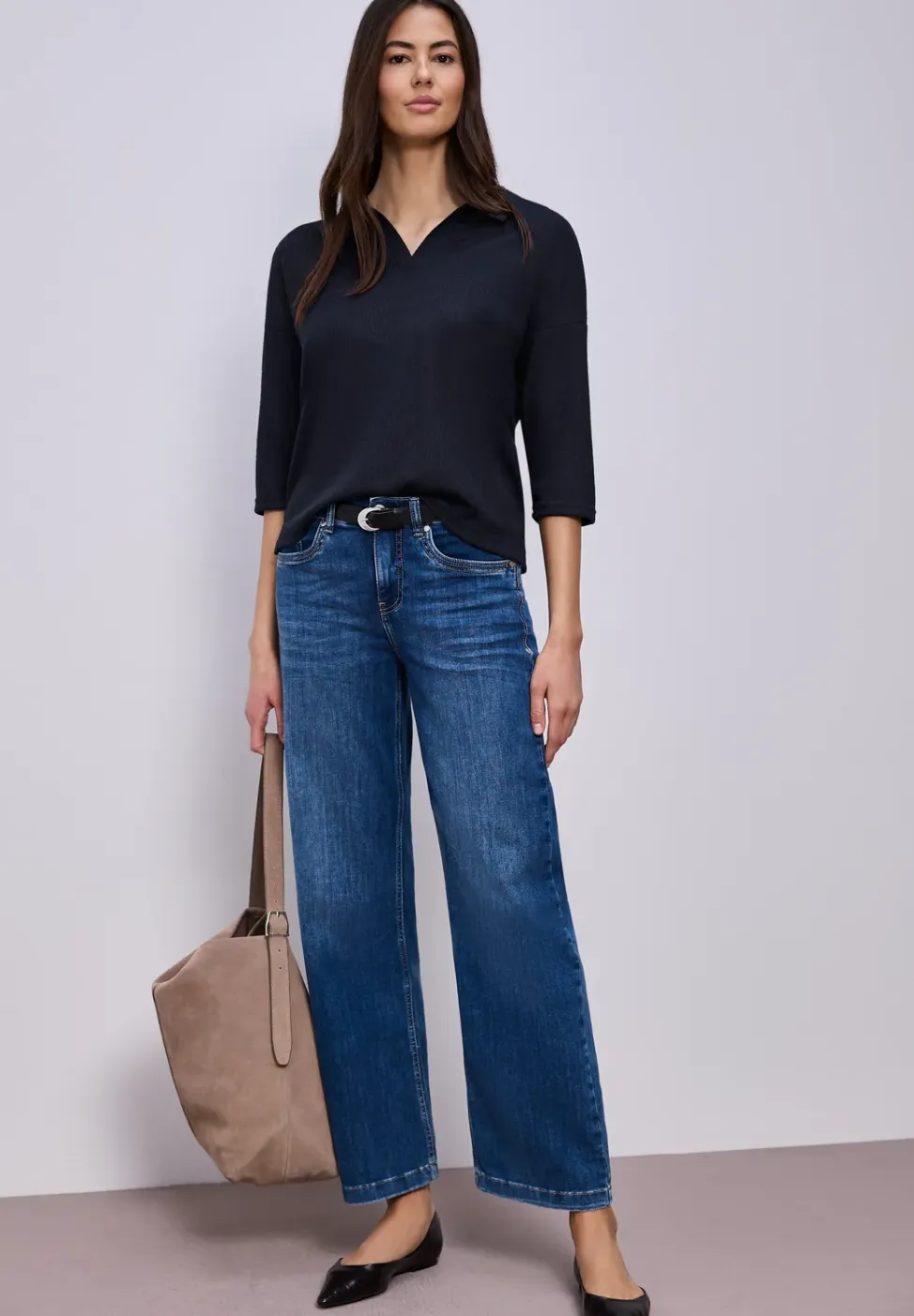 Shirt in effen kleur